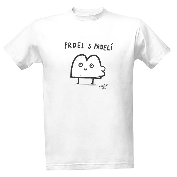 Tričko s potiskem Prdel s prdelí