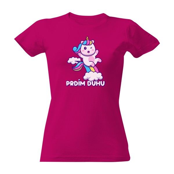 Tričko s potiskem Prdím duhu