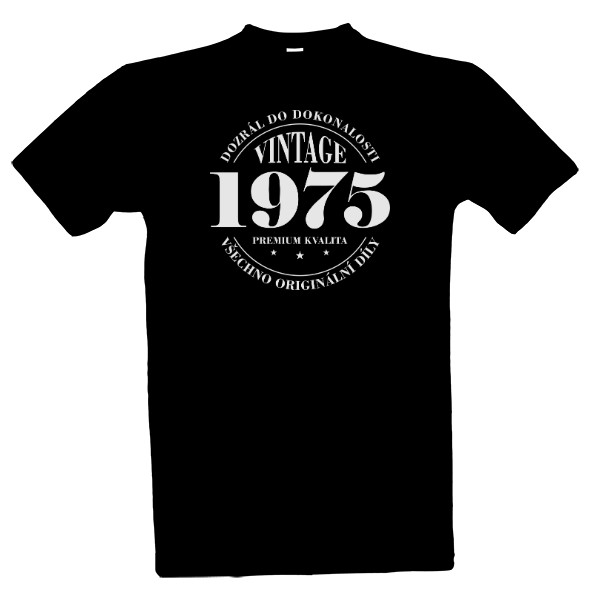 Tričko s potiskem Premium kvalita 1975, všechno originální díly