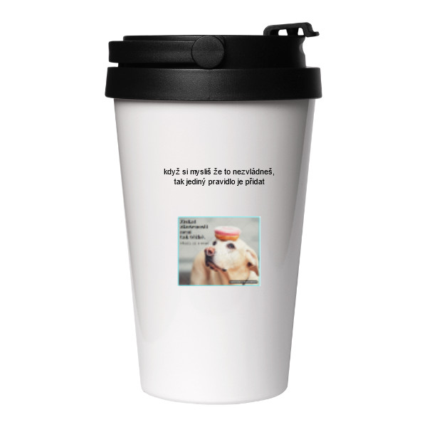 Cestovní nerezový hrnek s potiskem vždy jde přidat