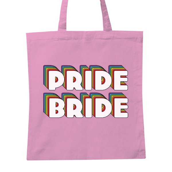 Nákupní bavlněná taška s potiskem Pride bride 2