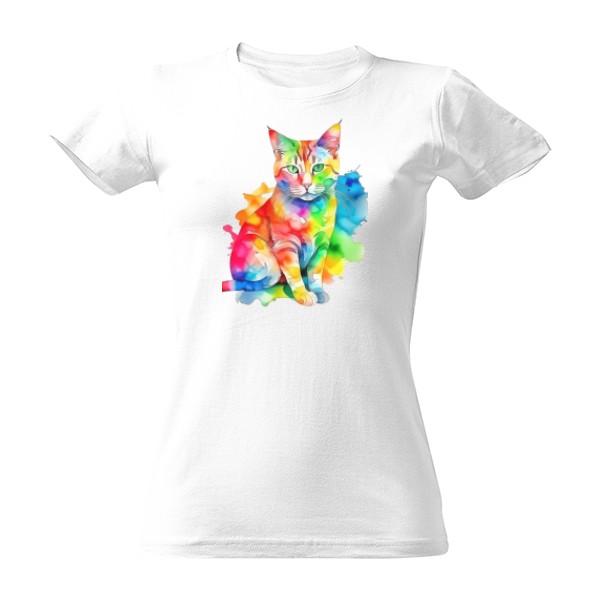 Tričko s potiskem Pride kočka