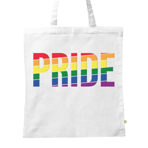 BIO plátěná taška s potiskem Pride taška