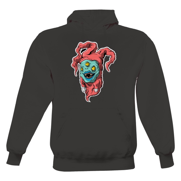 Pánská mikina s kapucí s potiskem Příšera