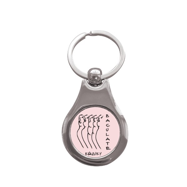 Prívesok na kľúče koliesko s potlačou Nový produkt