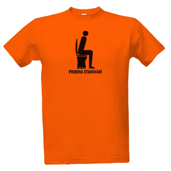 Tričko s potiskem Probíhá stahování
