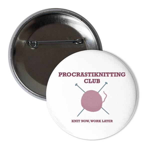 Procrastiknitting Club - pin