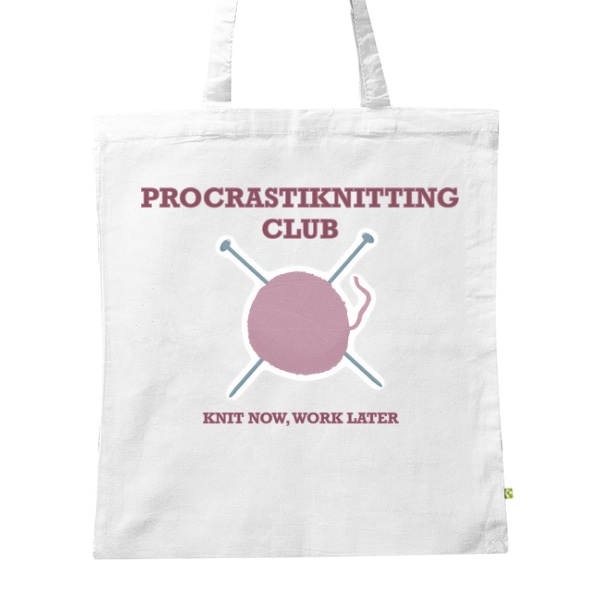 Procrastiknitting Club - projektová taška