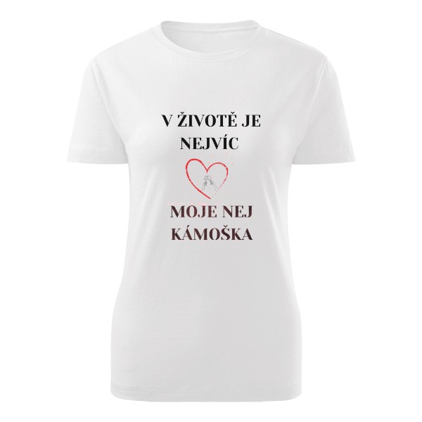 Tričko s potiskem Protože na přátelství záleží