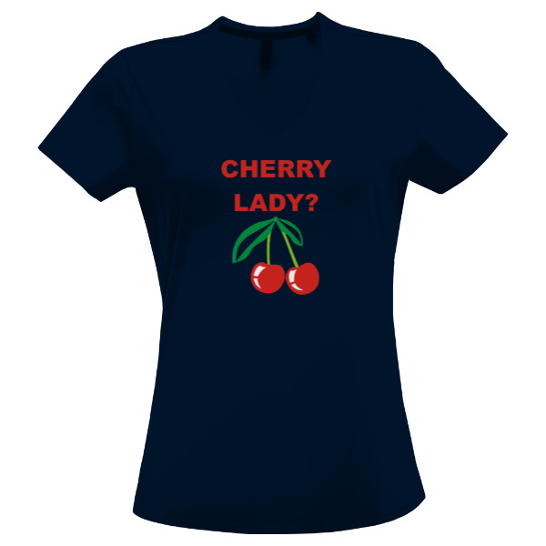 Tričko s potlačou Cherry lady