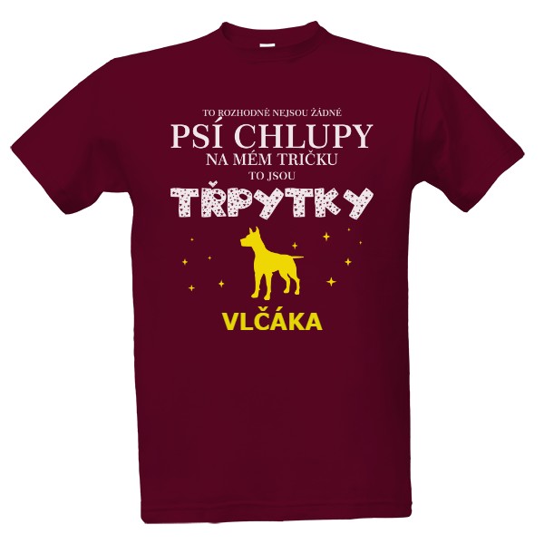 Tričko s potiskem Psí chlupy