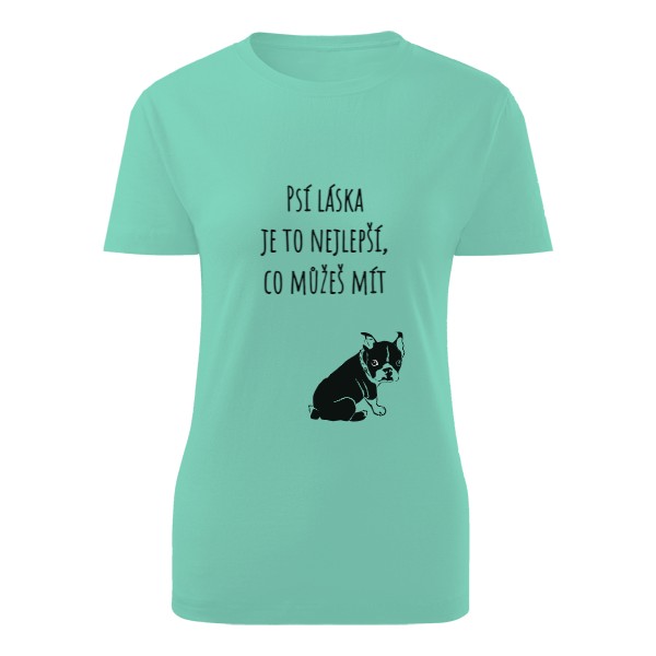 Tričko s potiskem Psí láska