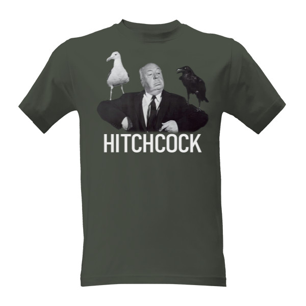 Tričko s potiskem Hitchcock