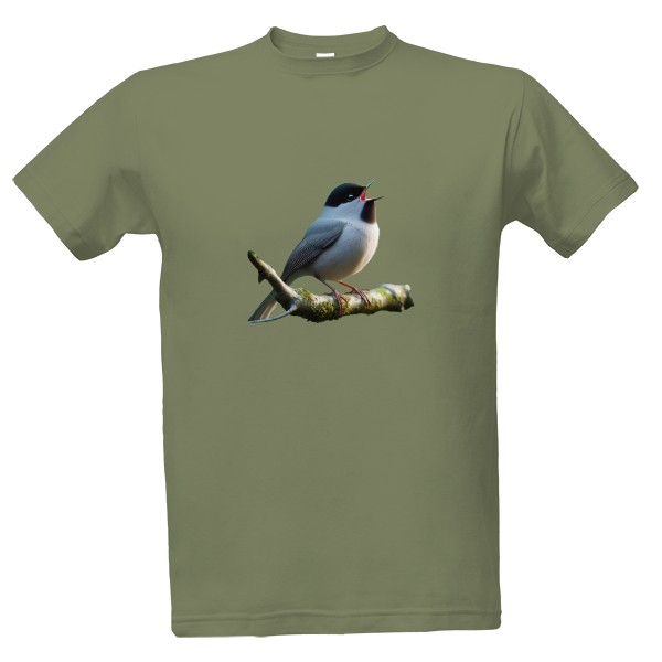 Tričko s potiskem Pták