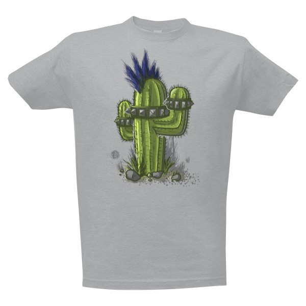 Tričko s potiskem Punk cactus - Pánské