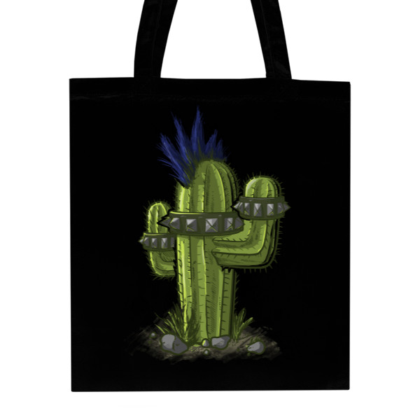 Nákupní taška unisex s potiskem Punk cactus