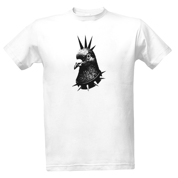 Tričko s potiskem Punk holub