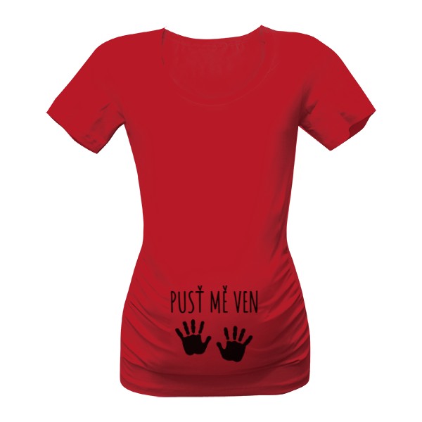 Tričko s potlačou Pusť mě ven - černé