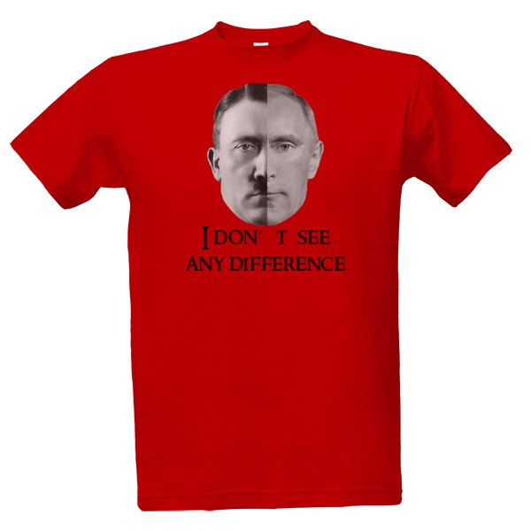 Tričko s potiskem Putin Hitler Obličeje