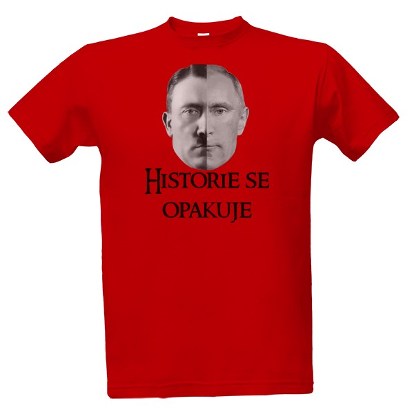 Tričko s potiskem Putin Hitler