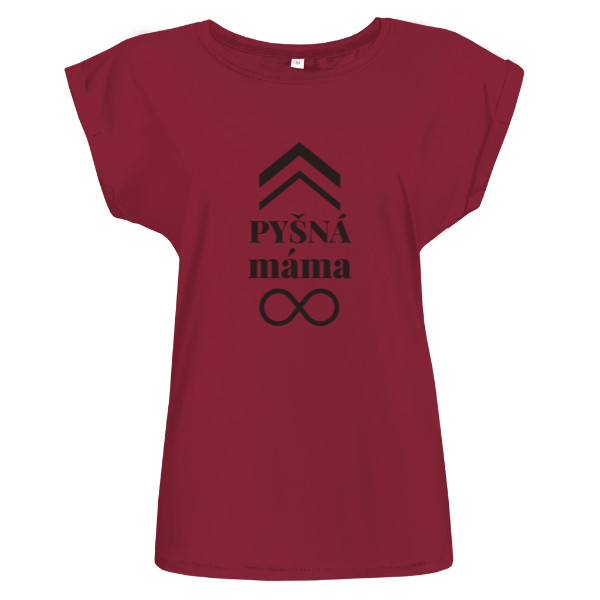 Tričko s potiskem Pyšná máma