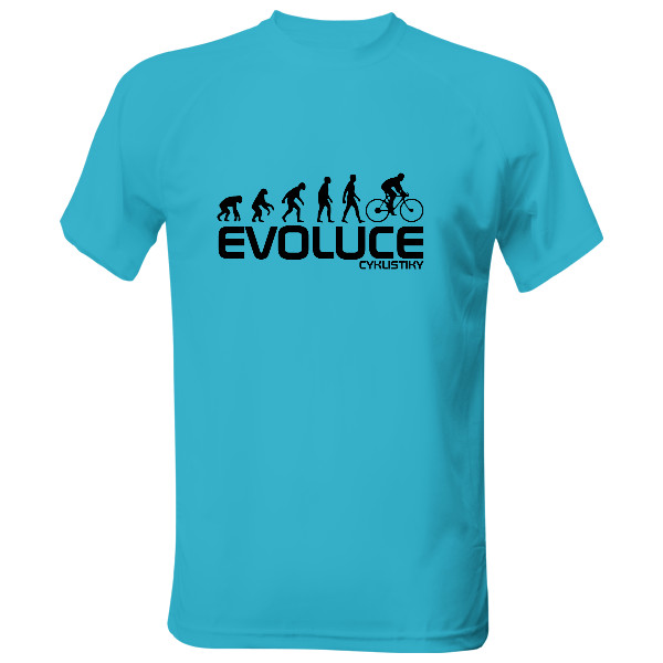 Pánské funkční tričko s potiskem Evoluce cyklistiky - funkční