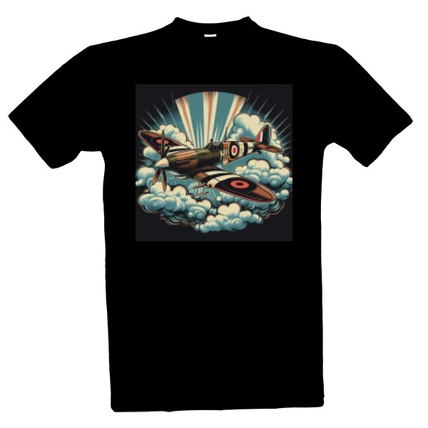 Tričko s potiskem Spitfire imaginary sky