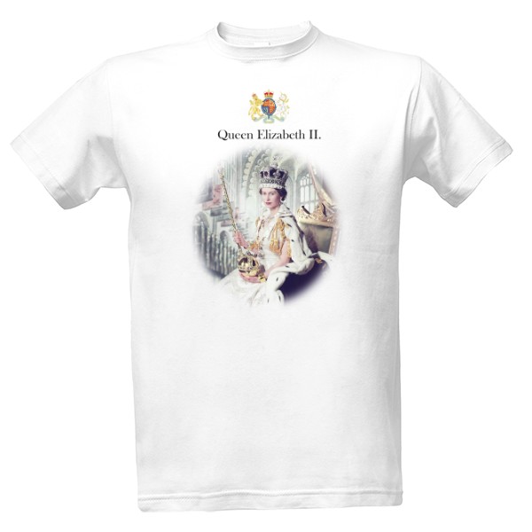 Tričko s potlačou Queen Elizabeth II.