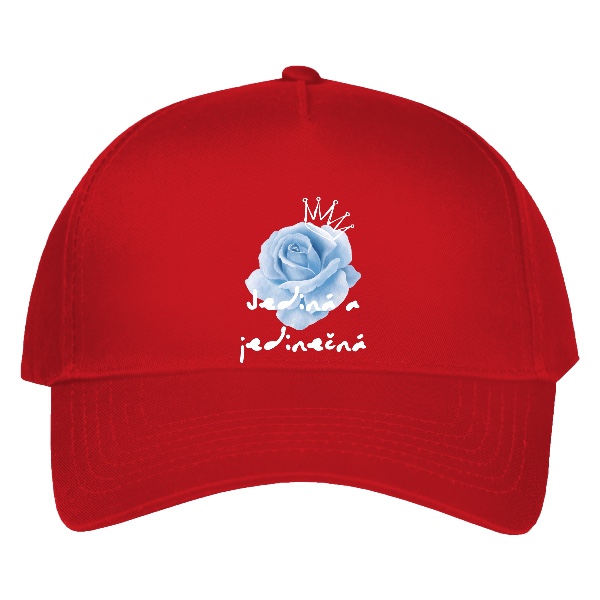 Čiapka s potlačou Queen energy red bekovka