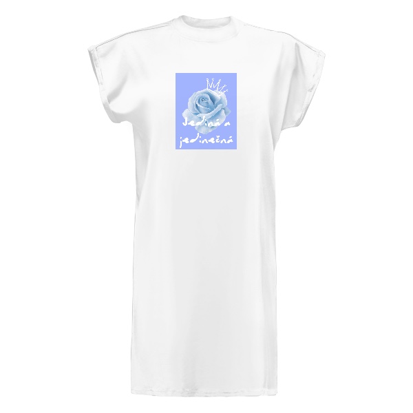 Tričko s potiskem Queen energy white šaty