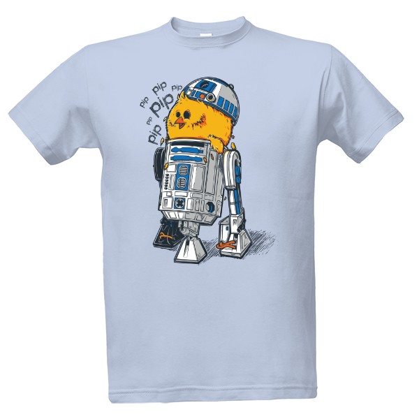 Tričko s potiskem R2D2 kuře - Pánské