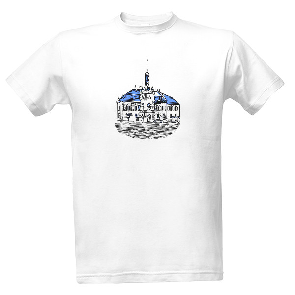 Tričko s potiskem Radnice - pánská bílá