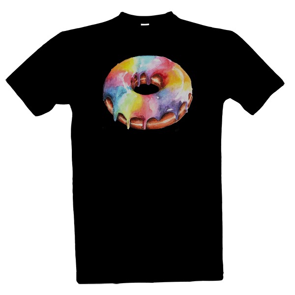 Tričko s potiskem Rainbow Donut