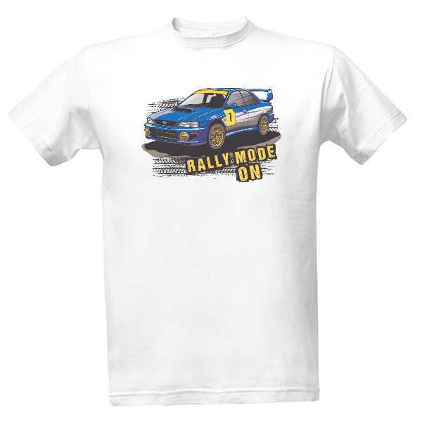 Tričko s potiskem Rally mode ON