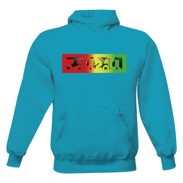 Pánska mikina s kapucňou s potlačou Rasta PaQ for Men Kangaroo