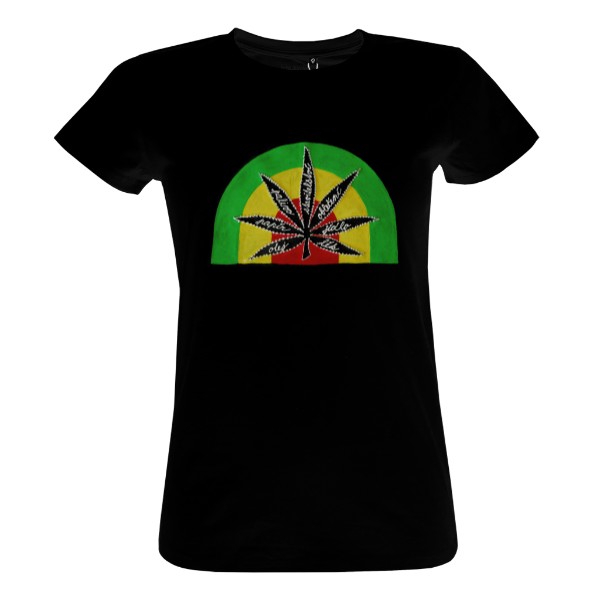 Tričko s potiskem Rasta tričko khaki