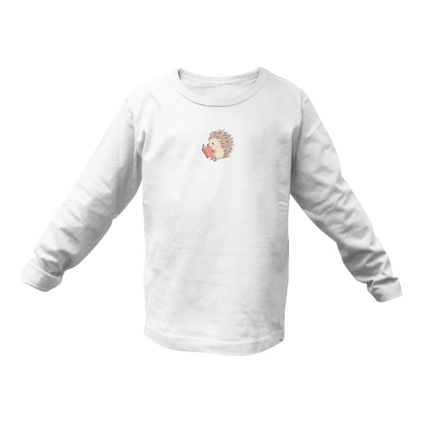 Tričko s potlačou Reading Hedgehog Cutie