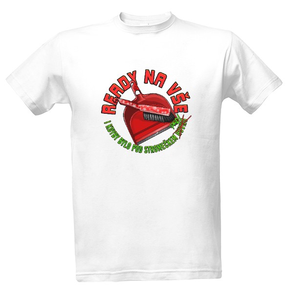 Tričko s potiskem READY NA VÁNOCE