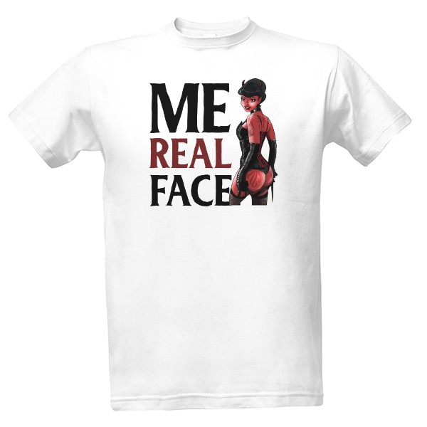 Tričko s potiskem Real Face