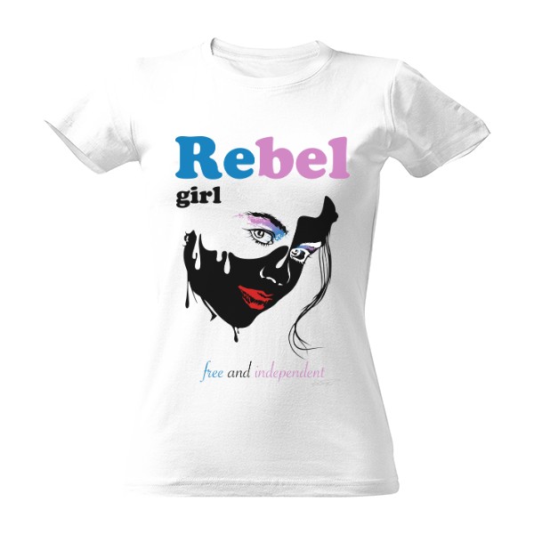 Tričko s potiskem Rebel Girl