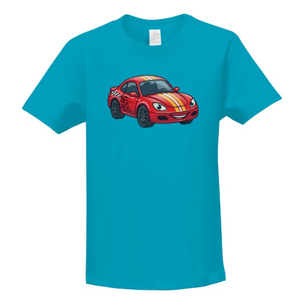 T-shirt Red Sports Car