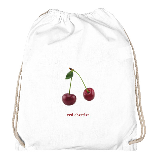 Vak na záda s potiskem Red Cherries - vak