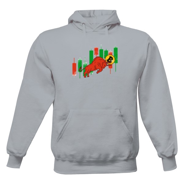 Pánská mikina s kapucí Just Hoods s potiskem red or green 