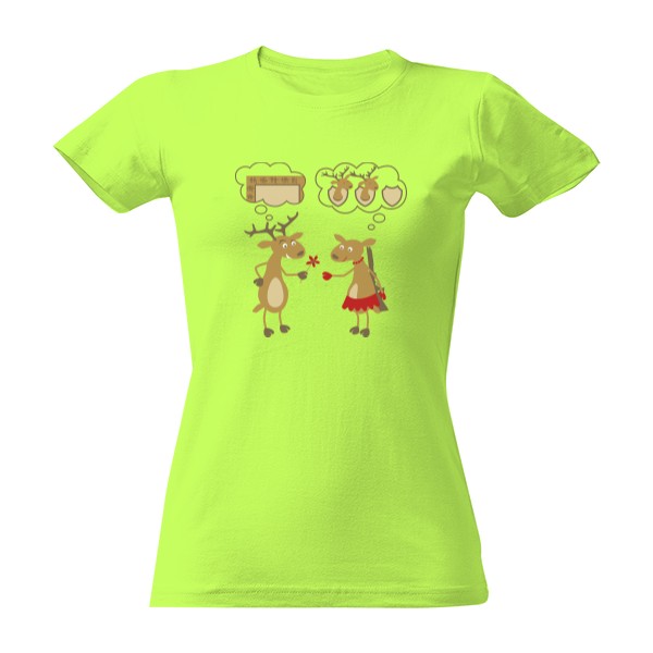 T-shirt reindeer love - W
