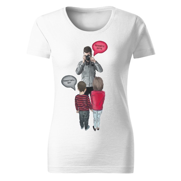 Řekněte sýýr...snad tofu, ne? dámské tričko Organic slub