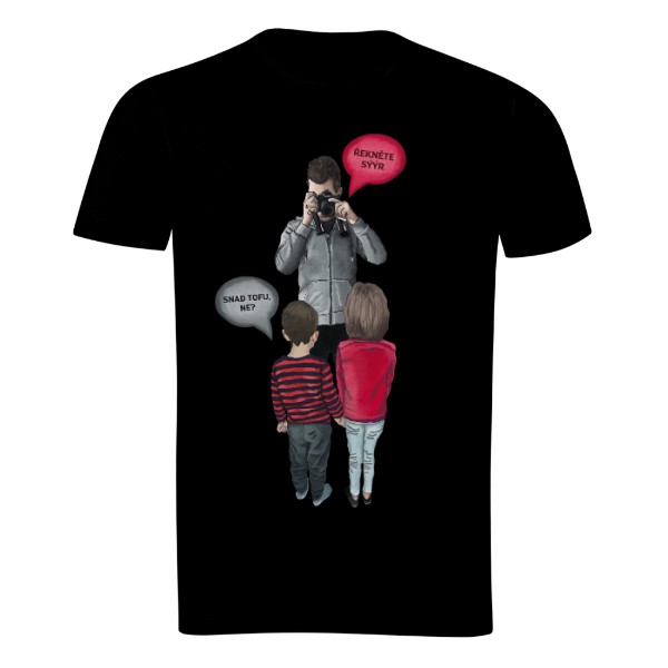 Řekněte sýýr...snad tofu, ne? Pánské tričko Organic slub