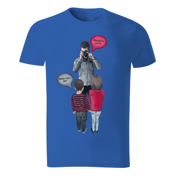 Řekněte sýýr...snad tofu, ne? Pánské tričko Organic slub