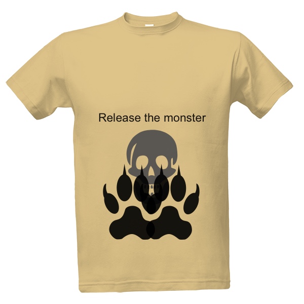 Tričko s potiskem Release the monster 