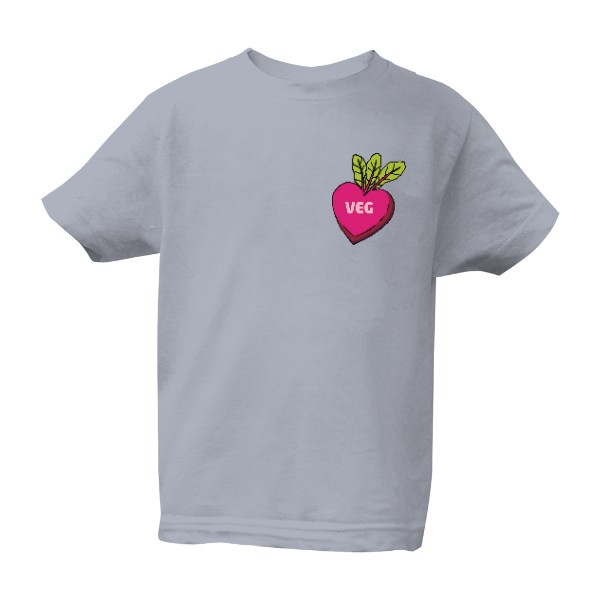 Řepa ve tvaru srdce, veg – dětské tričko Bio neutral