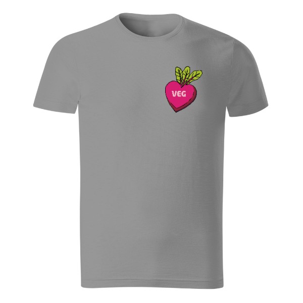 Řepa ve tvaru srdce, veg – pánské tričko Organic slub
